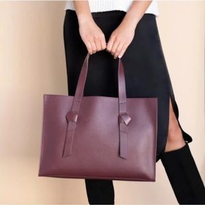 Rachel Zoe Arialith Bag, Vegan Leather, Cranberry